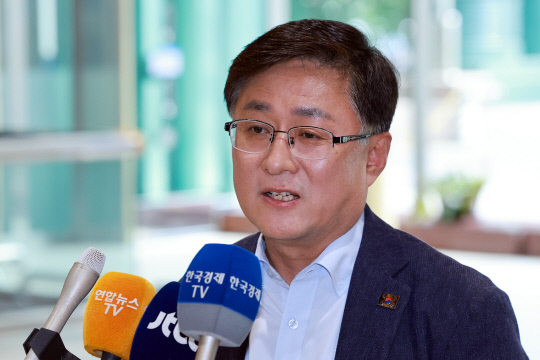 지명 소감 밝히는 김성환 환경부 장관 후보자. 사진=연합뉴스